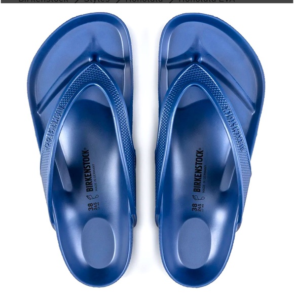 NWT Mens Birkenstock Honolulu Eva Navy EU size 44 ( US 11 -  11.5) - Picture 3 of 4